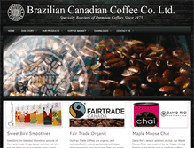 Tablet Screenshot of braziliancoffeeco.com